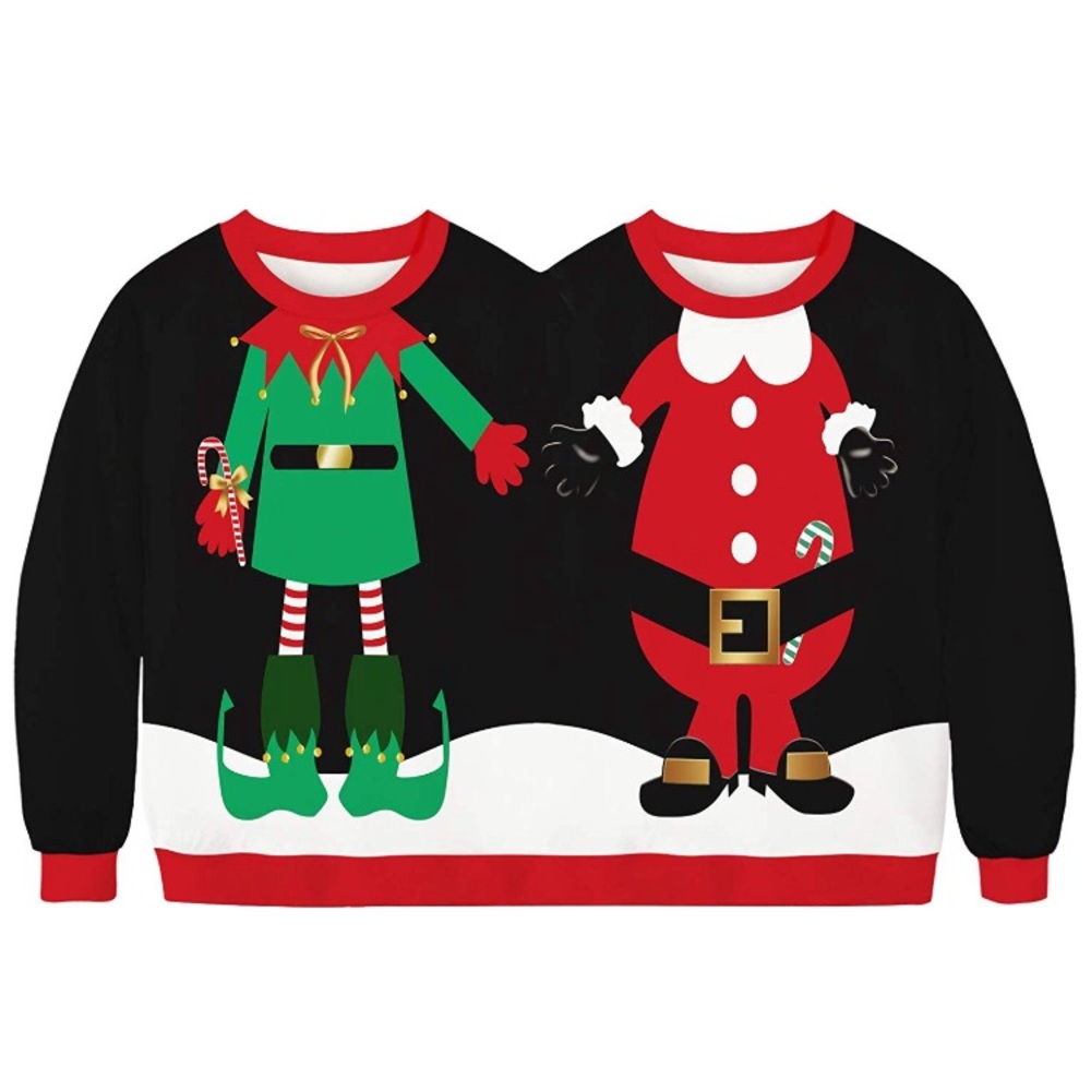 Ugly Christmas sweater for two